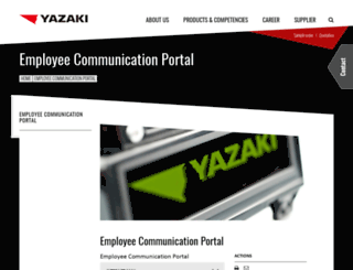 intranet-yel.yazaki-europe.com screenshot