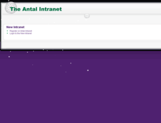 intranet.antal.com screenshot
