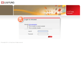 intranet.lifung.com screenshot