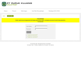 intranet.pupuk-kujang.co.id screenshot