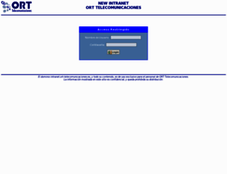 intranet2.ort-telecomunicaciones.es screenshot