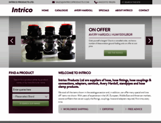 intricoproducts.com screenshot