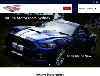 intunemotorsport.com.au screenshot