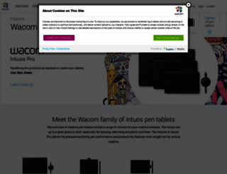 intuos.wacom.com screenshot