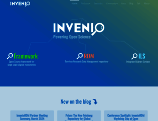 invenio-software.org screenshot
