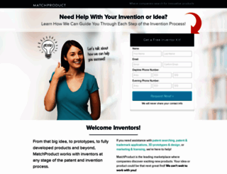 inventors.matchproduct.com screenshot