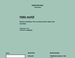 inventorybag.com screenshot