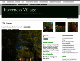 invernessvillage.org screenshot