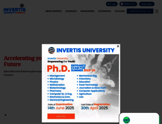 invertisuniversity.ac.in screenshot