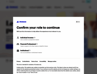 invesco.ca screenshot