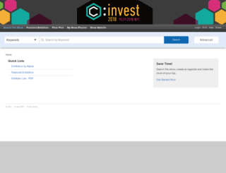 invest2018.mapyourshow.com screenshot
