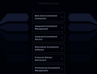 investadvisor.org screenshot