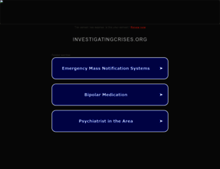 investigatingcrises.org screenshot