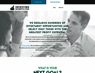investingsecrets.com screenshot