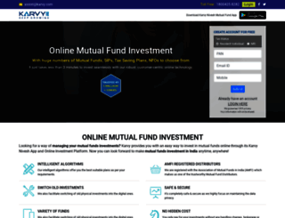 investment.karvyonline.com screenshot