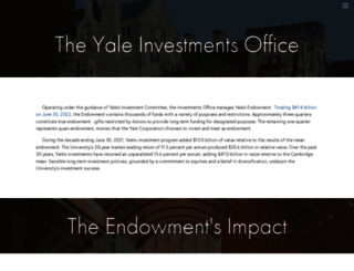 investments.yale.edu screenshot