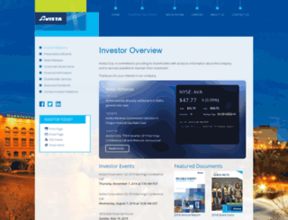 investor.avistacorp.com screenshot