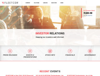investor.fleetcor.com screenshot