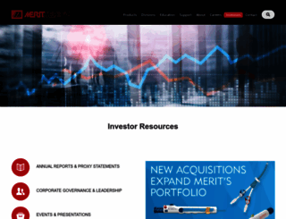 investor.merit.com screenshot