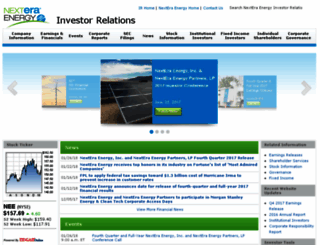 investor.nexteraenergy.com screenshot