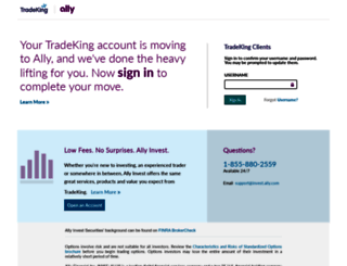 investor.tradeking.com screenshot