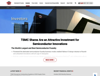 investor.tsmc.com screenshot