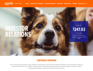 investor.zoetis.com screenshot