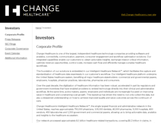 investors.emdeon.com screenshot