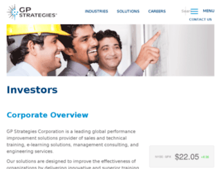investors.gpstrategies.com screenshot