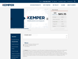 investors.kemper.com screenshot