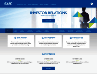 investors.saic.com screenshot