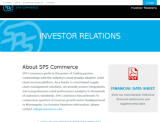 investors.spscommerce.com screenshot