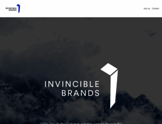 invinciblebrands.com screenshot