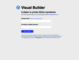 invite.visualbuilder.cloud screenshot