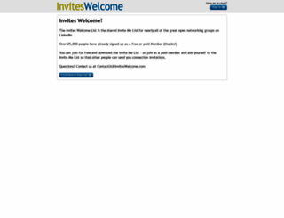 inviteswelcome.com screenshot
