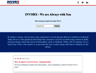 invorx.com screenshot