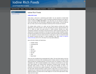 iodinerichfoods.com screenshot
