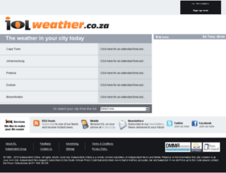 iolweather.co.za screenshot
