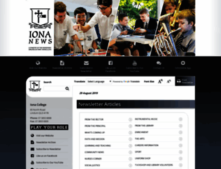 ionac.schoolzineplus.com screenshot
