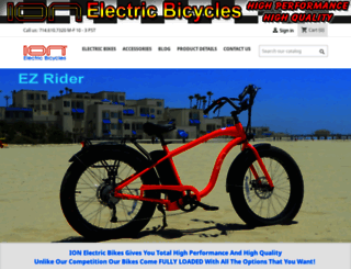 ionelectricbicycles.com screenshot