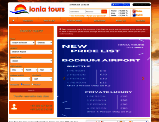 ioniatours.com screenshot