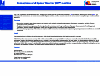 ionosphere.meteo.be screenshot