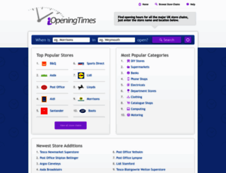 iopeningtimes.co.uk screenshot