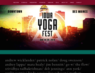 iowayogafestival.com screenshot