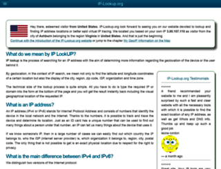 ip-lookup.org screenshot