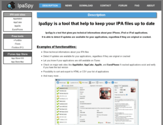ipaspy.com screenshot