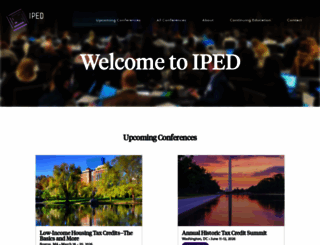ipedconference.com screenshot