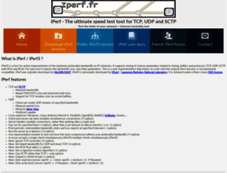 iperf.fr screenshot