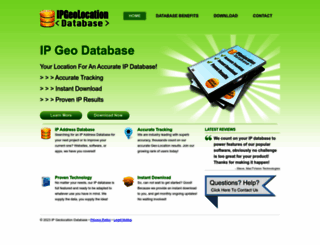 ipgeolocationdatabase.com screenshot