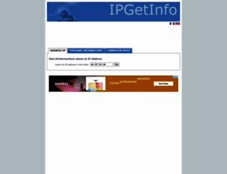 ipgetinfo.com screenshot